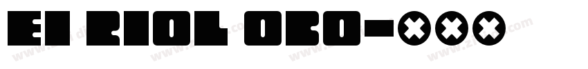 ei riol obo字体转换